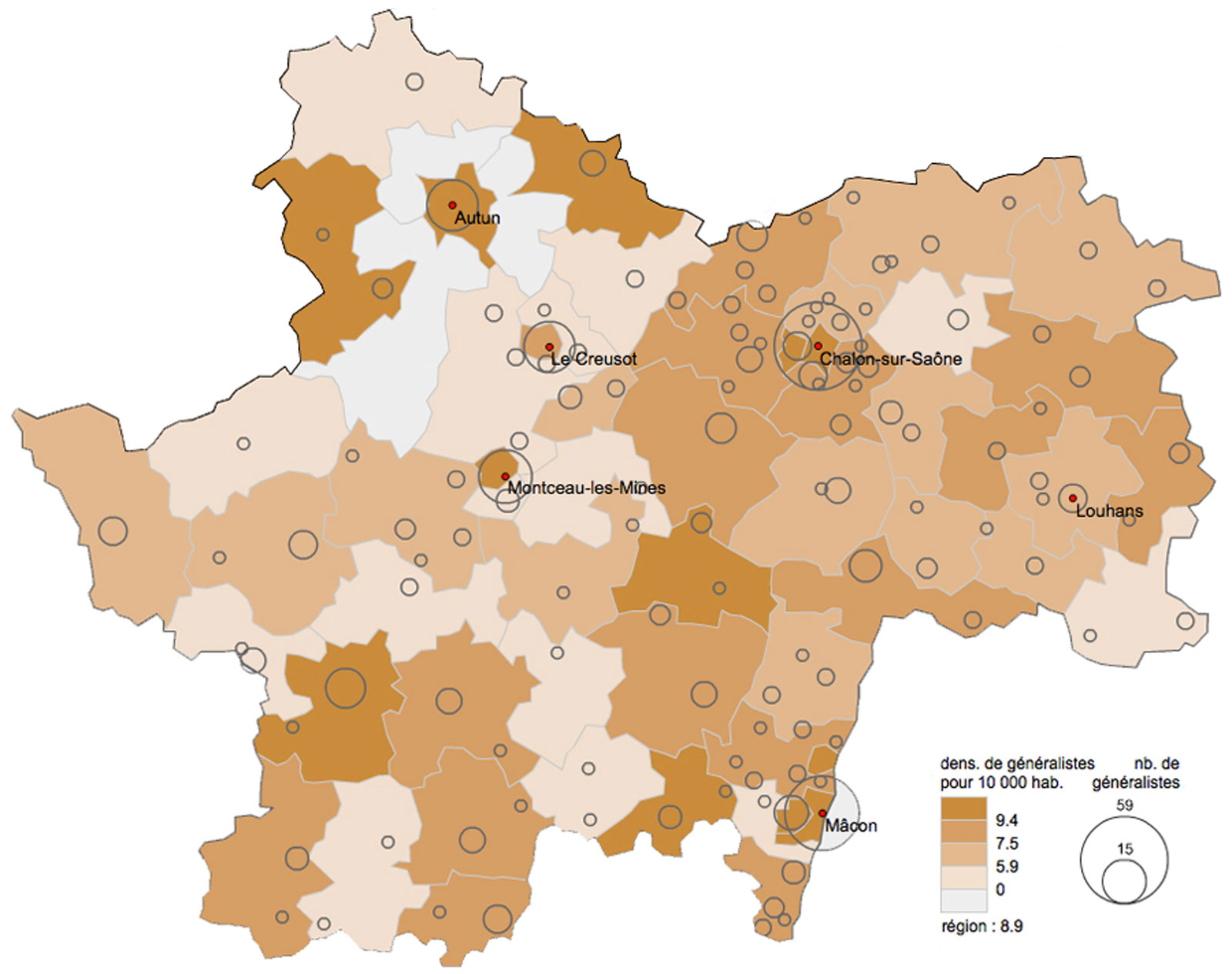 carte-densite-medecins-generalistes-saone-et-loire-2011-urcam